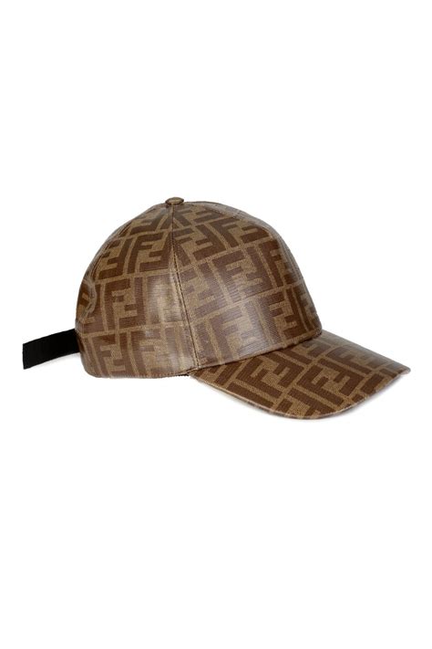 fendi kappe|fendi leather cap.